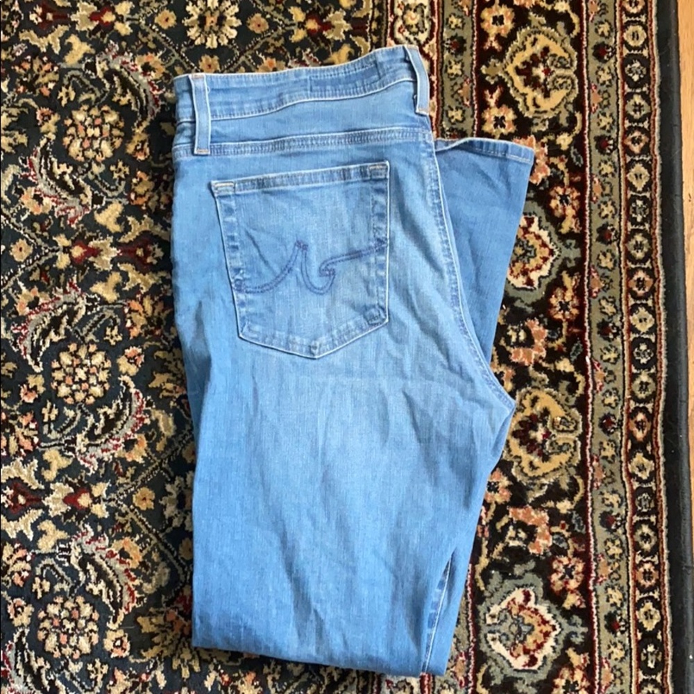AG high rise skinny crop jeans, size 32
